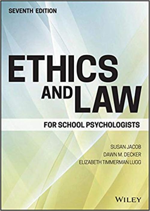 Product picture Ethics and Law for School Psychologists (7th Edition)