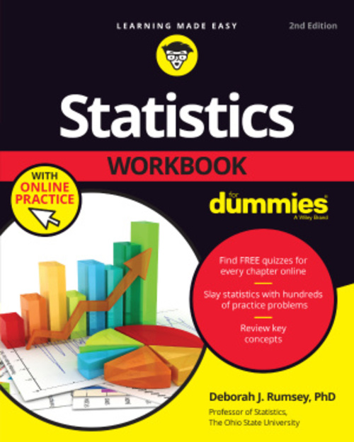 Product picture Statistics Workbook for Dummies with Online Practice